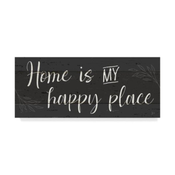 Jess Aiken 'Simple Signs Ii Black' Canvas Art, 20x47, Trademark Fine Art, Mfr#: WAP07801-C2047GG